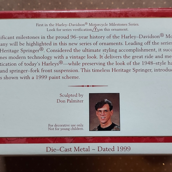 NWT Hallmark Harley-Davidson Ornament - Picture 2 of 6